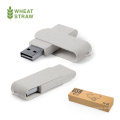 Recycle wheat straw USB wireless charger for promo gadgets electronic charger